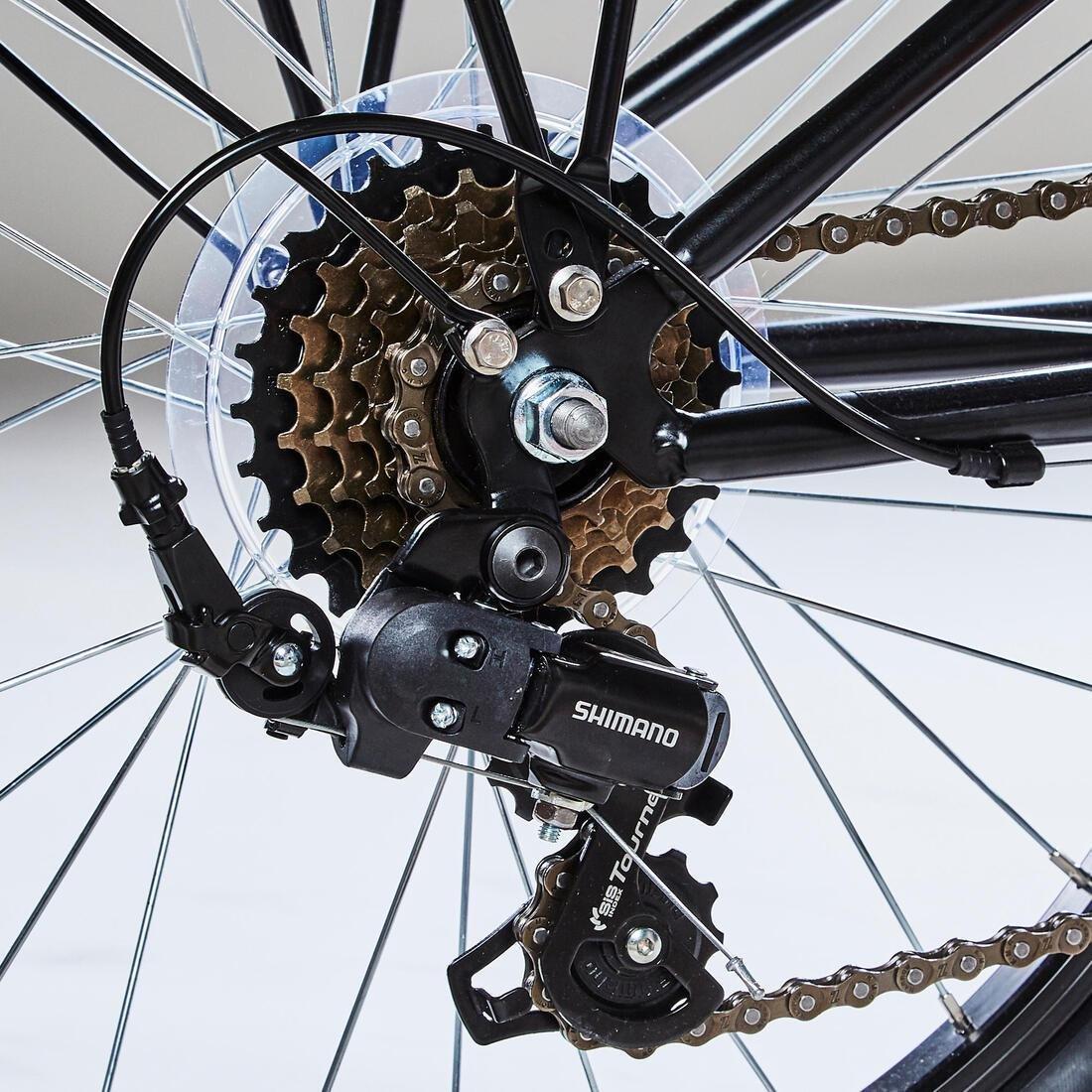 Kids Hybrid Bike Original 500 , Black, No Color, large image number 5