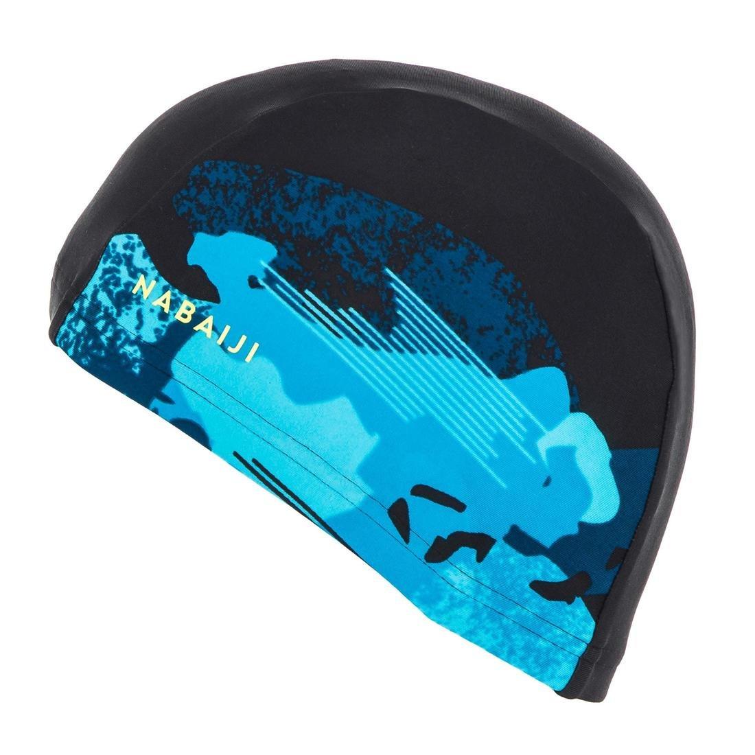 Mesh swim cap - Printed fabric - Tiki, aquamarine, No Color, large image number 6