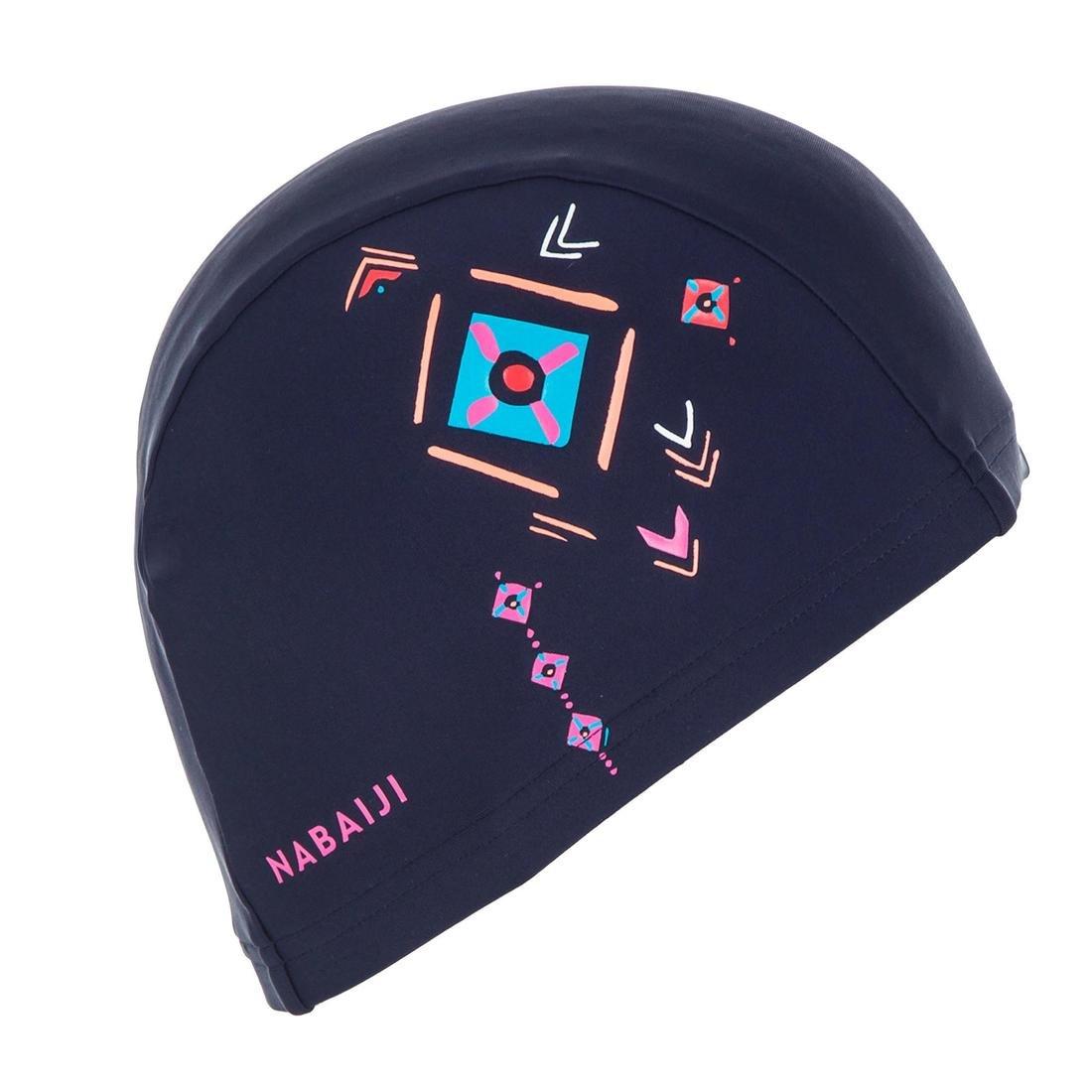 Mesh swim cap - Printed fabric - Tiki, aquamarine, No Color, large image number 8