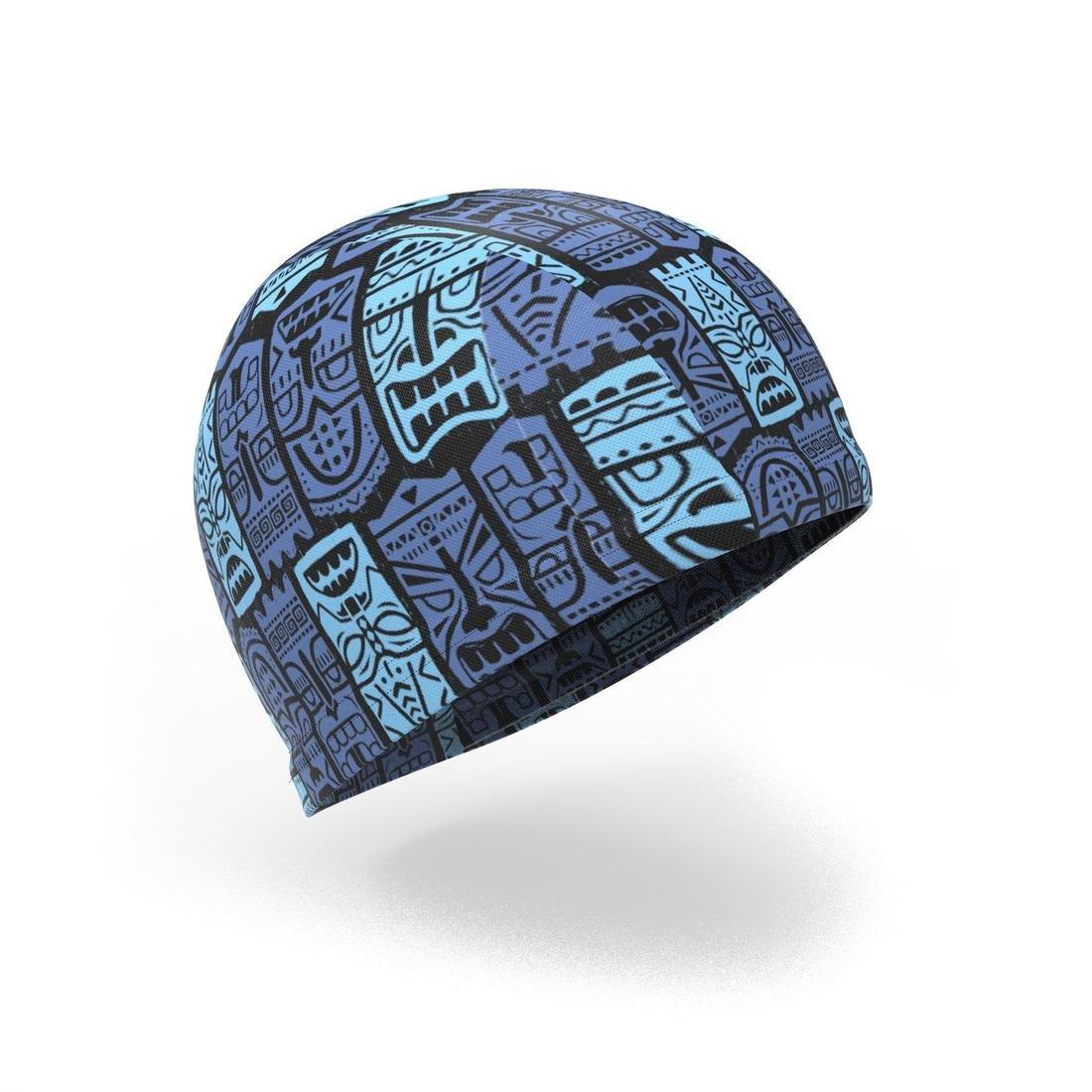 Mesh swim cap - Printed fabric - Tiki, aquamarine, No Color, large image number 14