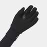 QUECHUA - Kids Fleece Hiking Gloves - Sh500 6-14 Years, Black