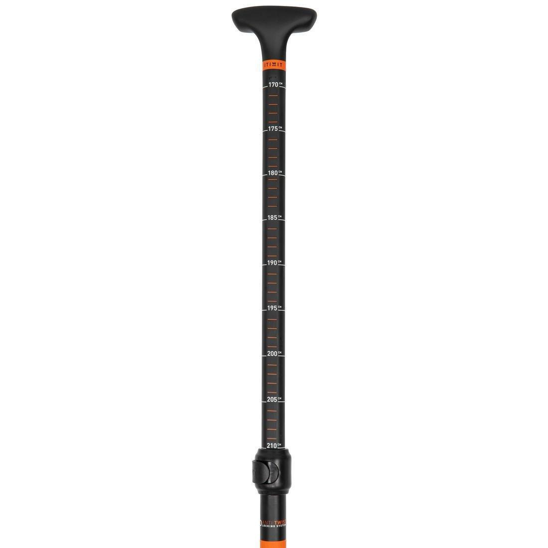Sup Paddle - Adjustable (170-210 Cm) Mixed Tube (Carbon Fibre), No Color, large image number 4