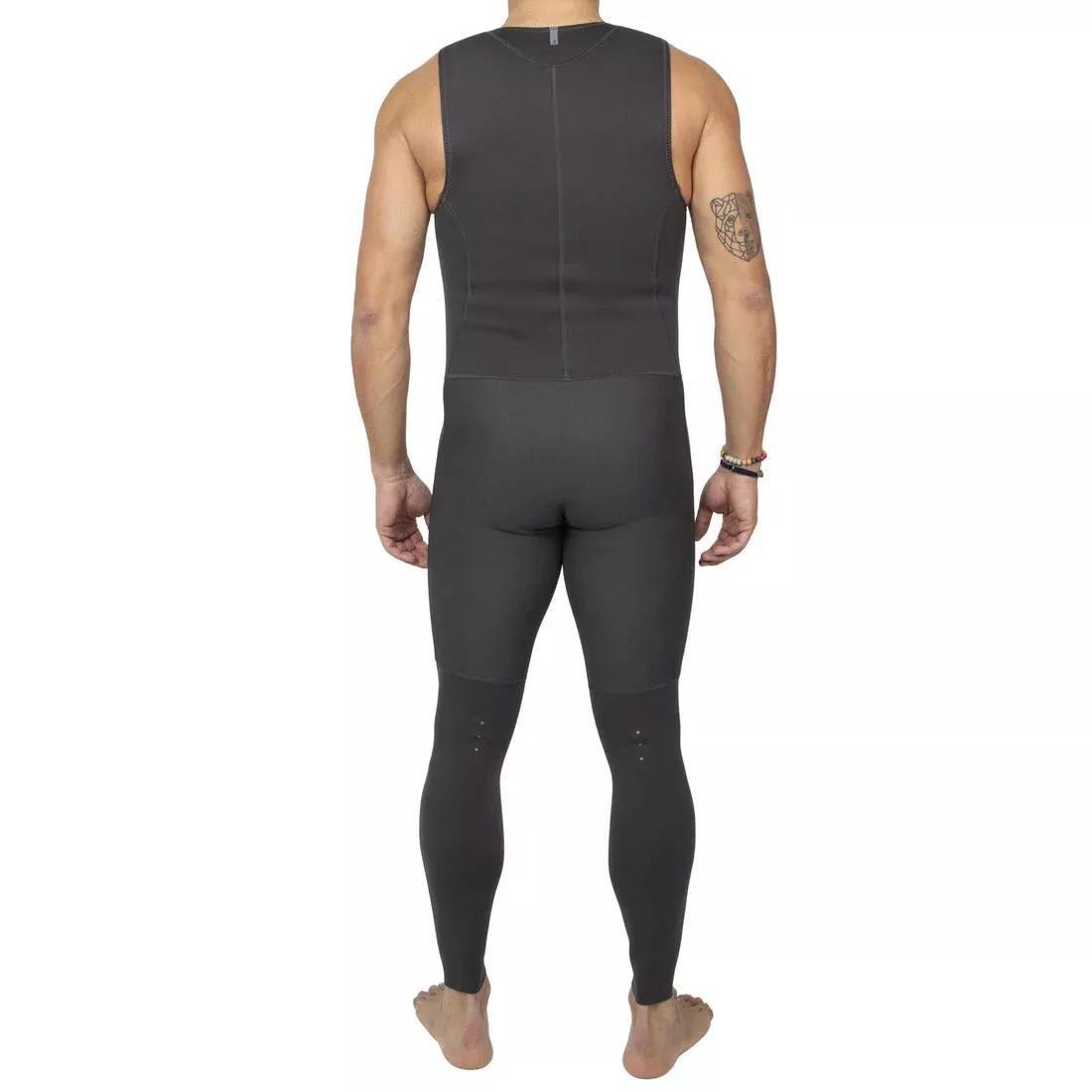 Men Canoe/Kayak And Sup Longjohn 2 mm Neoprene Wetsuit, Black, No Color, medium