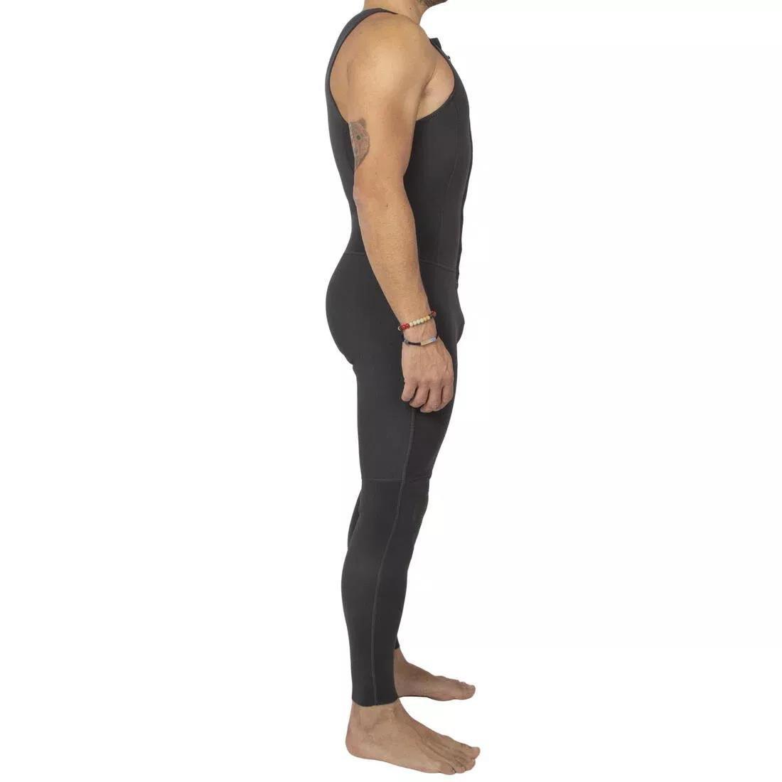 Men Canoe/Kayak And Sup Longjohn 2 mm Neoprene Wetsuit, Black, No Color, large image number 3