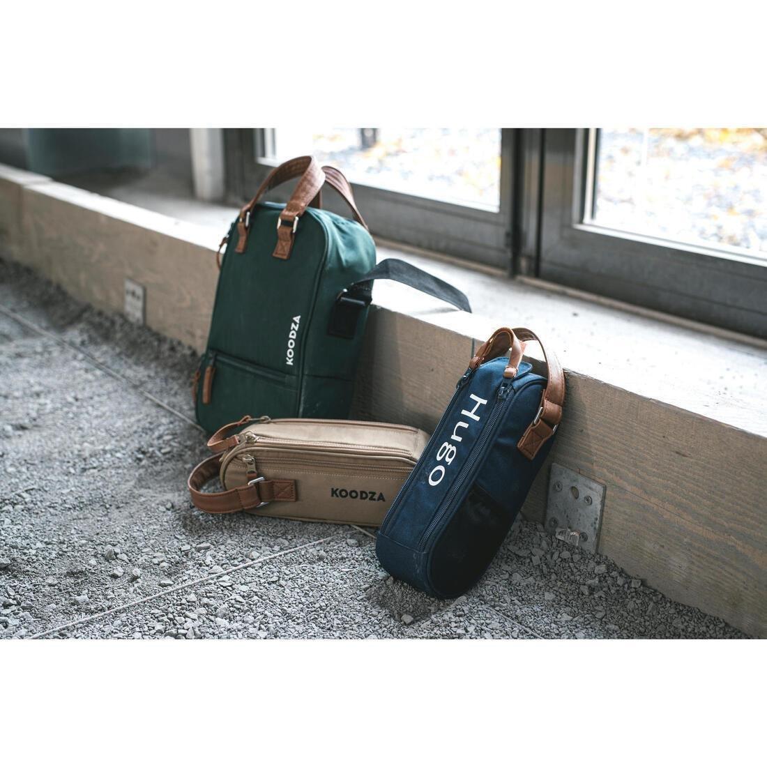 Semi-Rigid Bag For 3 Petanque Boules, Blue, No Color, large image number 5