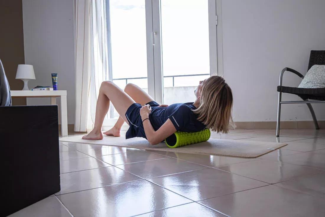 Hard Massage Roller / Foam Roller - 500, Green, No Color, large image number 12