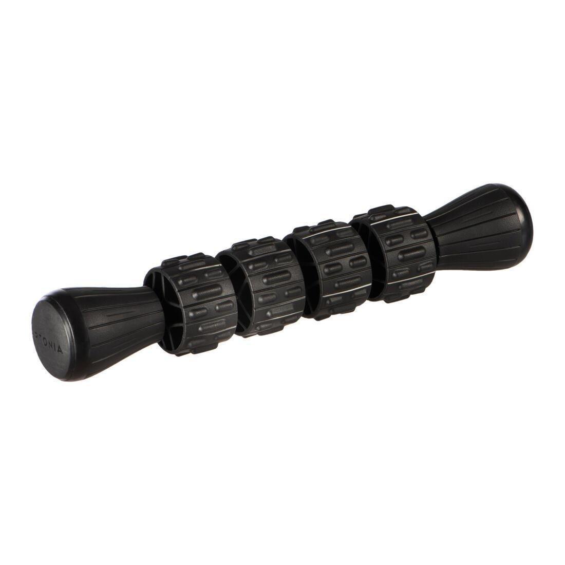 DECATHLON - Massage Kit: Massage Roller, Ball And Stick, Black