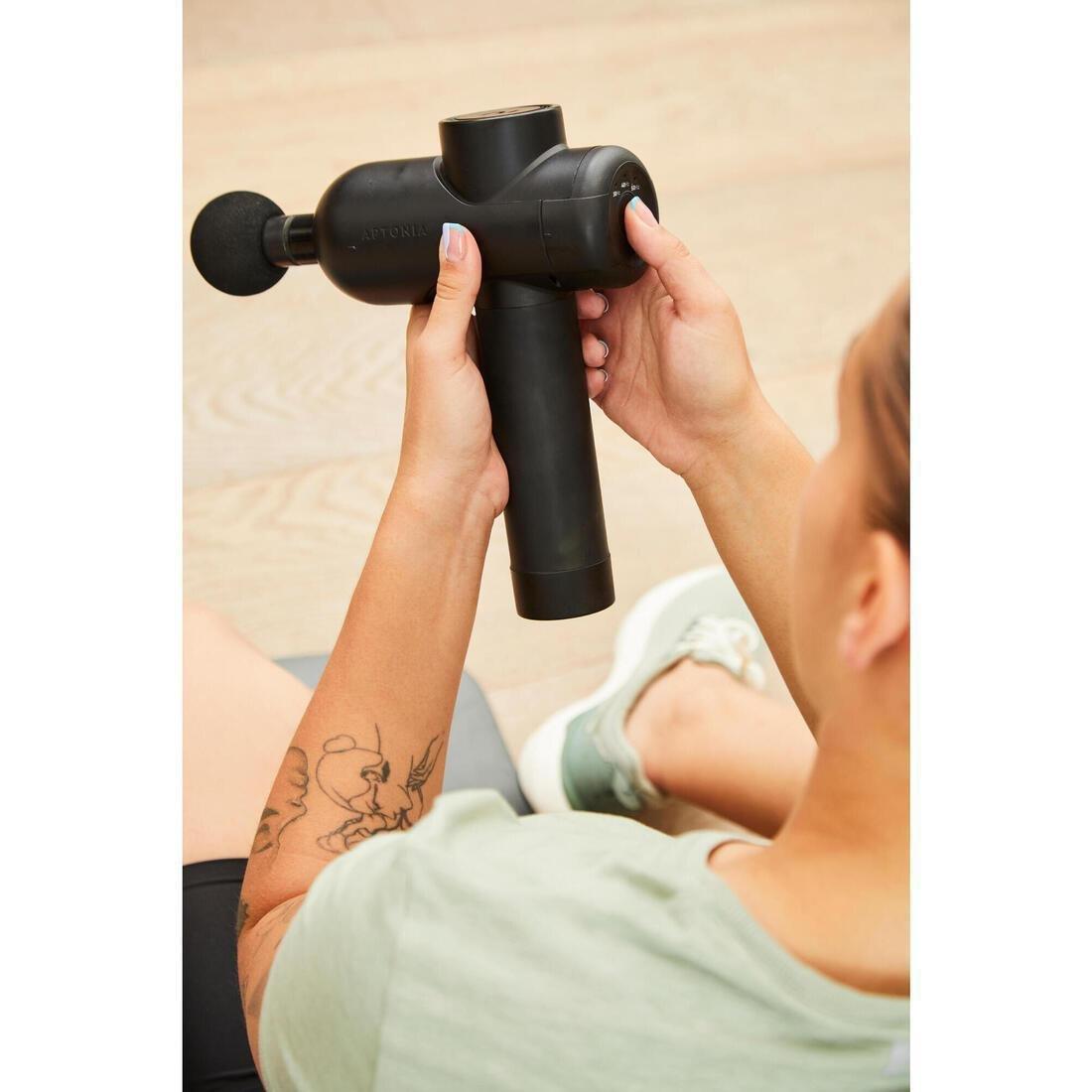 Massage Gun, Black, No Color, large image number 8