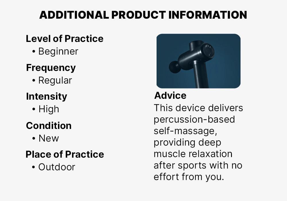 Massage Gun, Black, No Color, medium