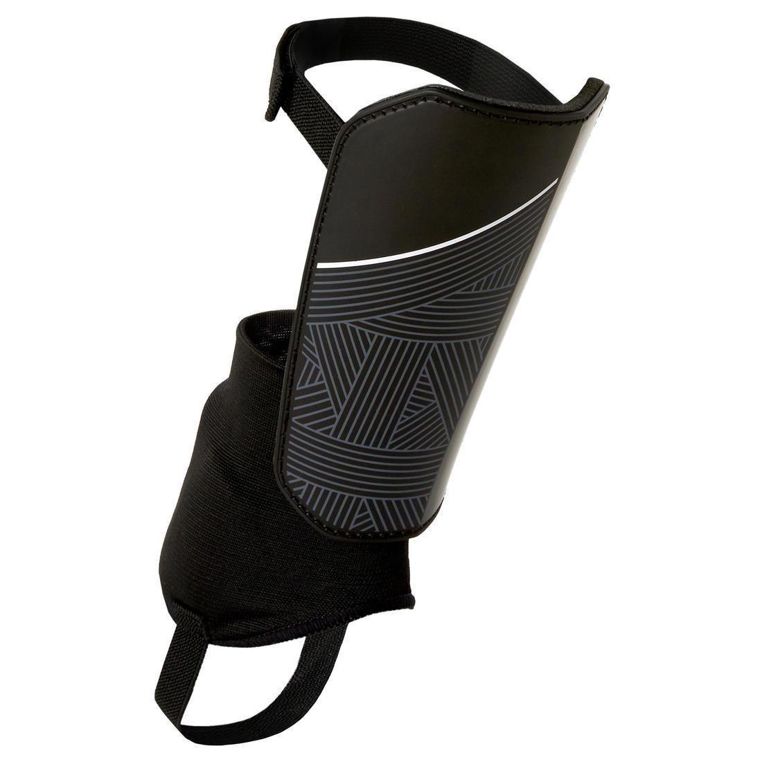 Adult Football Shin Pads Essential 140, Black, , large image number 2