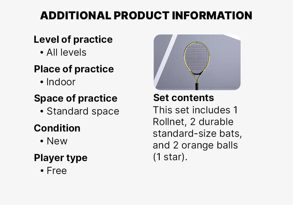 Duo Junior Tennis Set - 2 Rackets + 2 Balls + 1 Bag, Multicolour, No Color, large image number 10