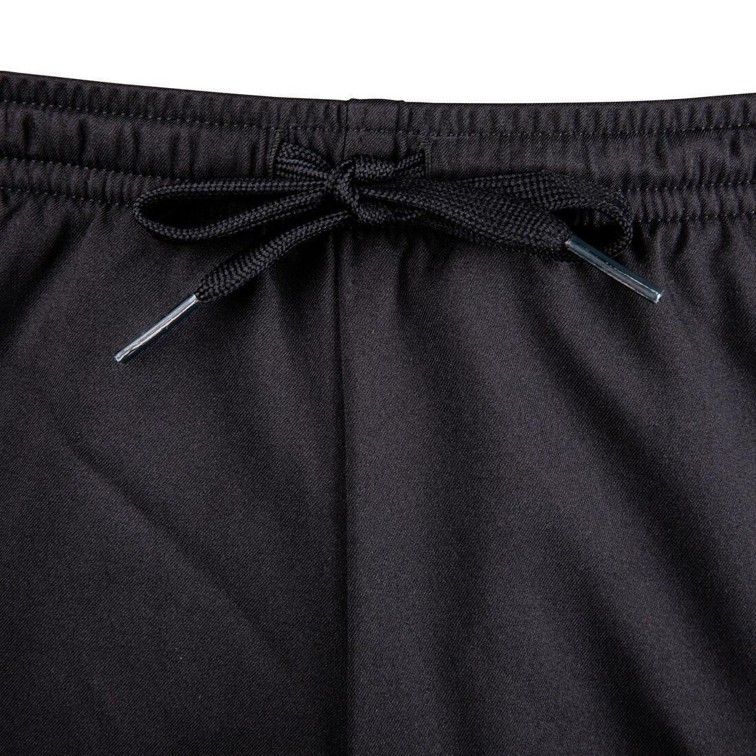 Unisex Football Zip Pocket Shorts F500Z, Black, , large image number 5