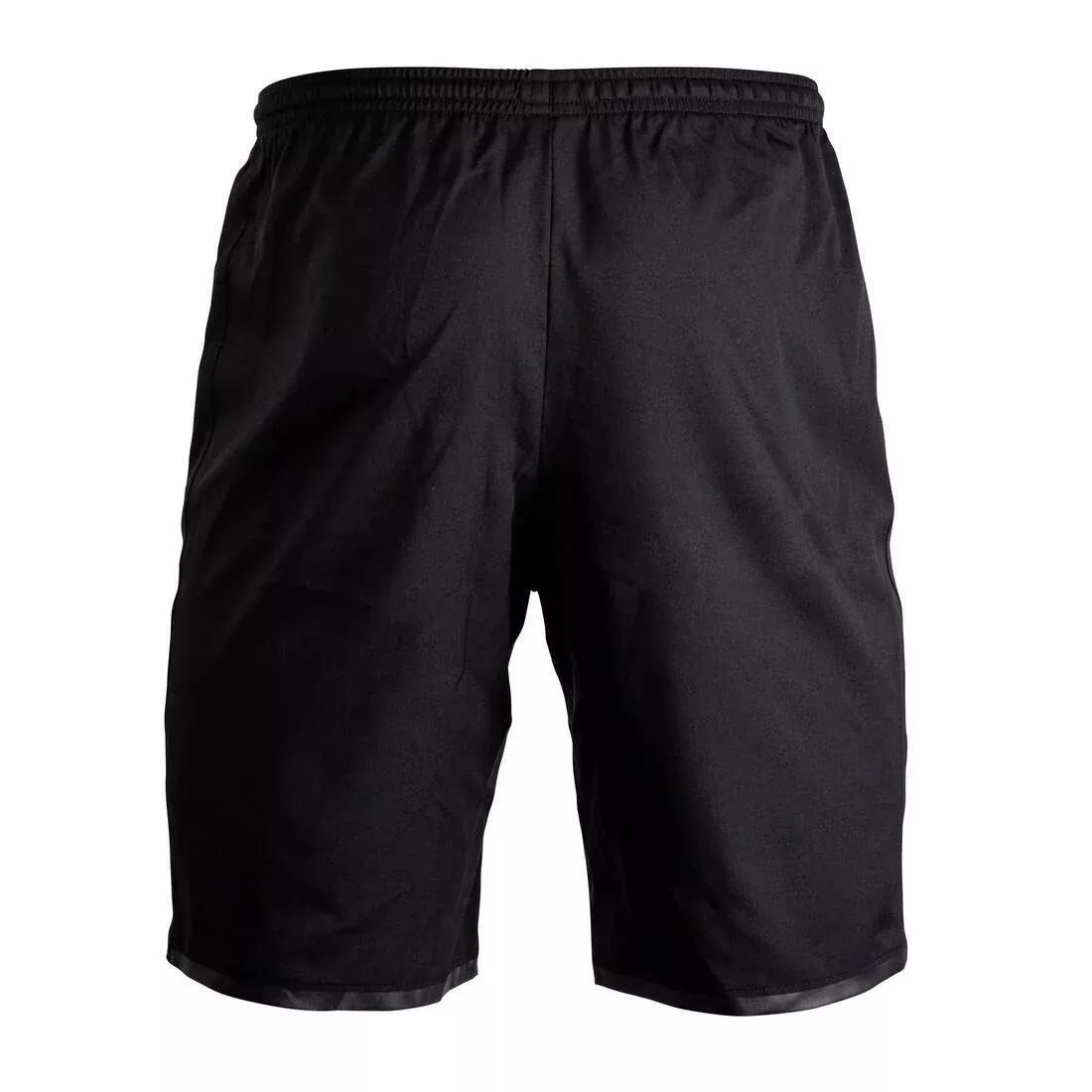 Unisex Football Zip Pocket Shorts F500Z, Black, No Color, large image number 11