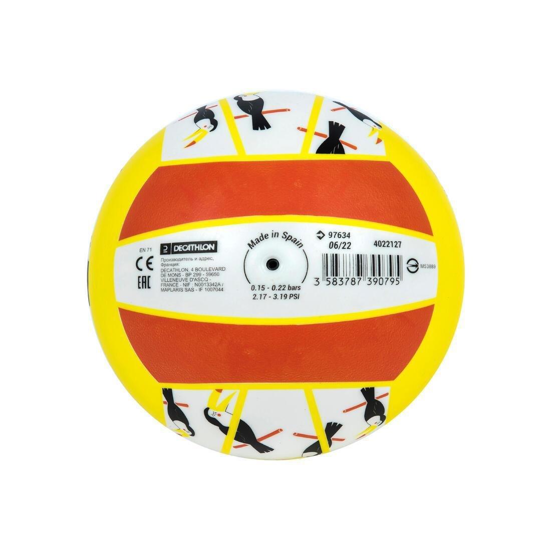 LEMON YELLOW Beach Volleyball BV100 Fun - Neon, No Color, large image number 11