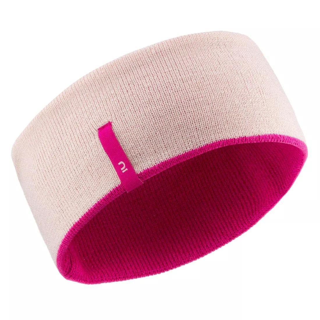 Kids Reverse Skiing Headband, Pink, , large image number 4