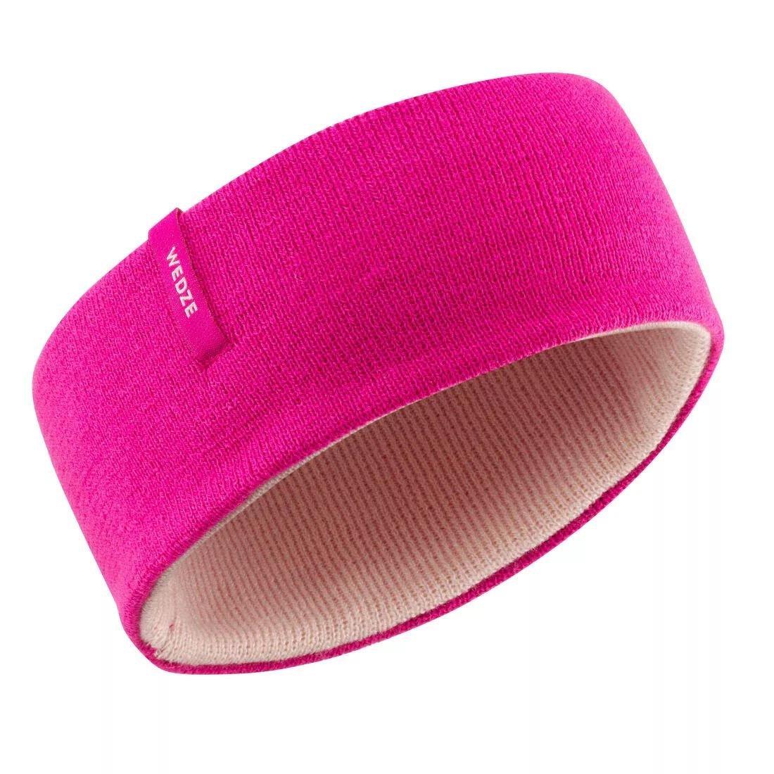 Kids Reverse Skiing Headband, Pink, , large image number 5