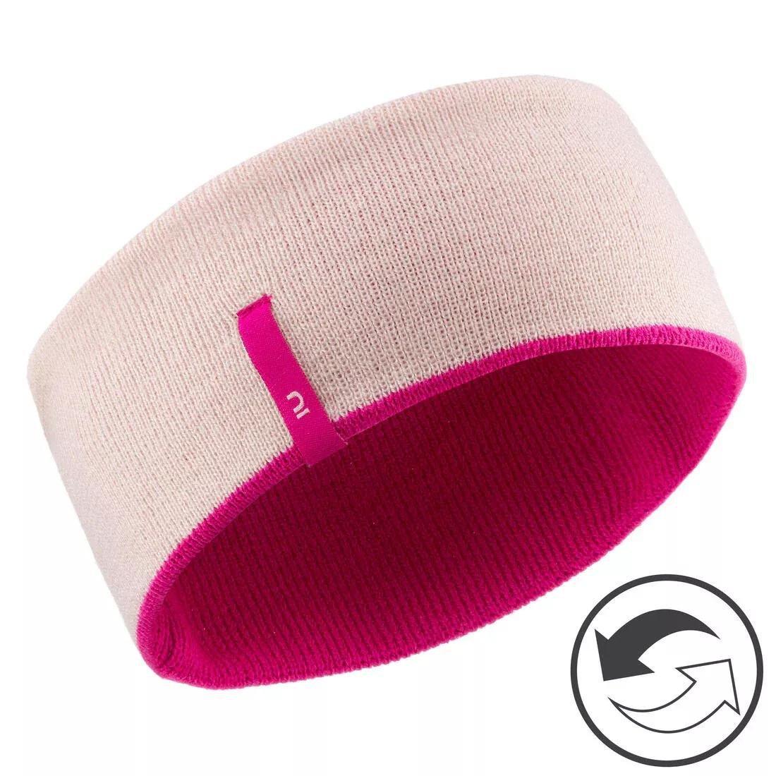 Kids Reverse Skiing Headband, Pink, , large image number 9