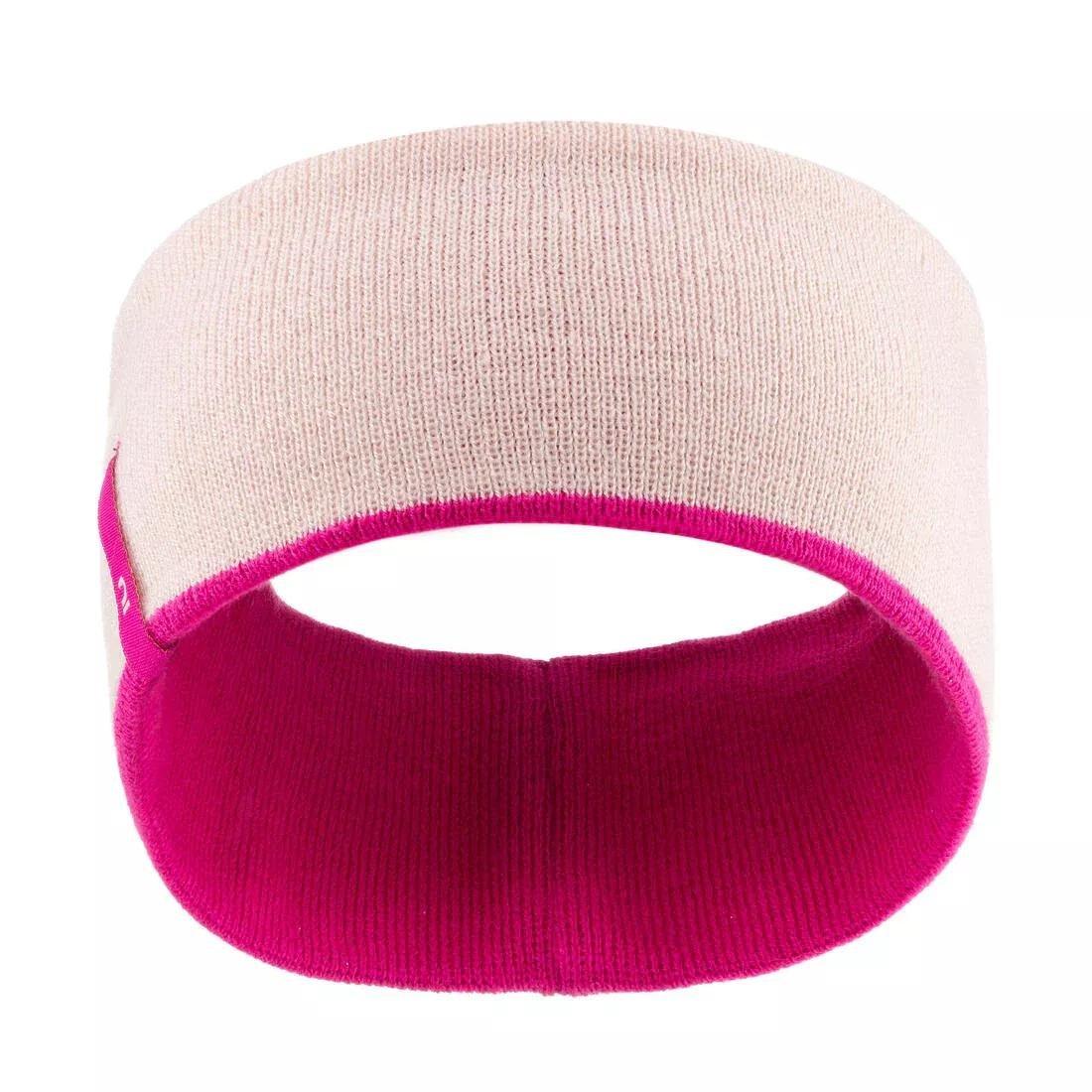 Kids Reverse Skiing Headband, Pink, , large image number 10