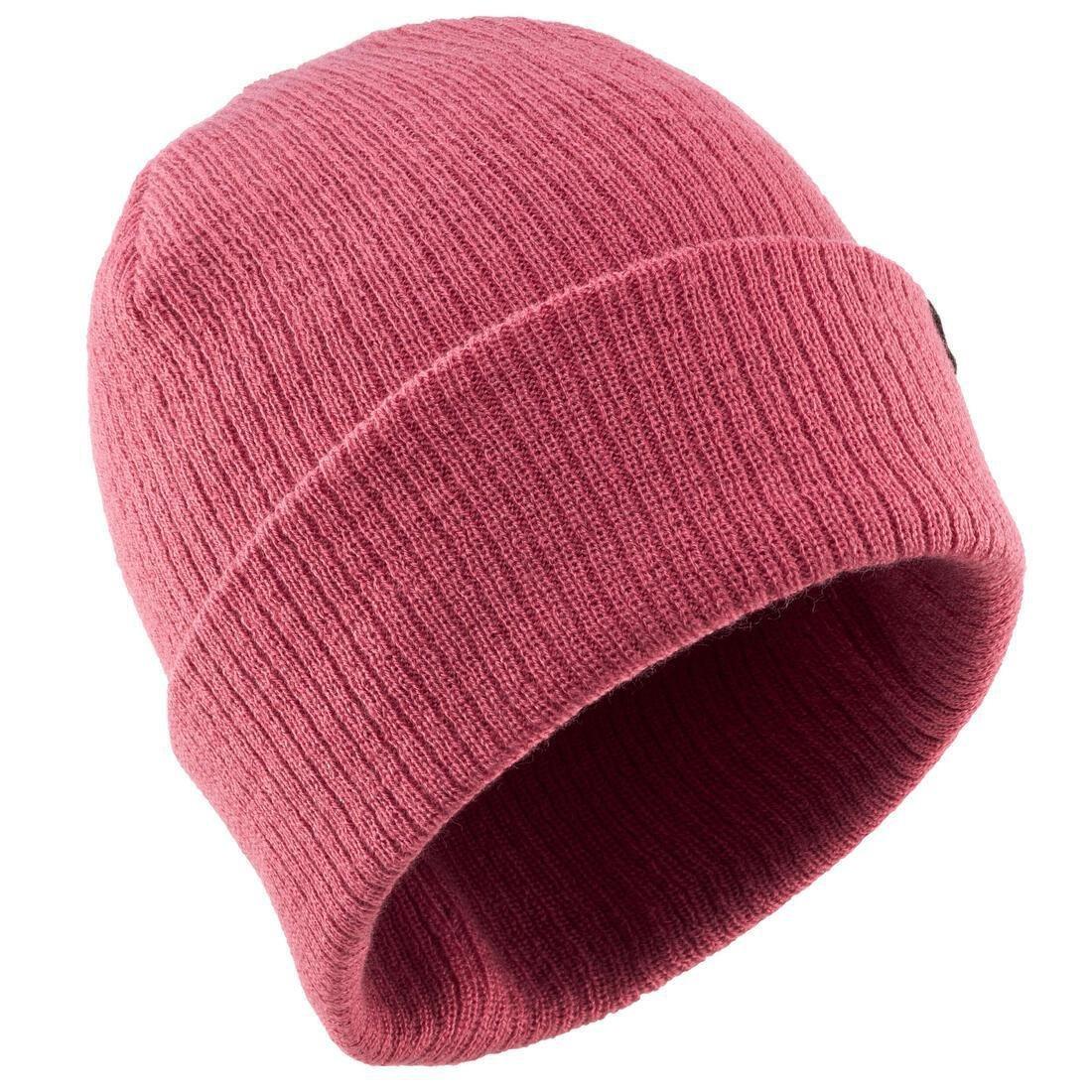 OLD PINK Kids' Skiing Beanie Hat FISHERMAN 500, , large image number 0