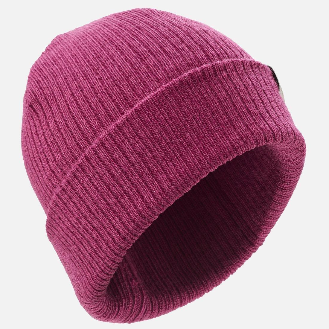 OLD PINK Kids' Skiing Beanie Hat FISHERMAN 500, , large image number 3