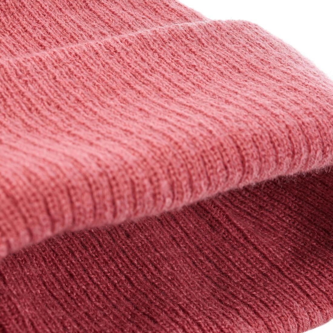 OLD PINK Kids' Skiing Beanie Hat FISHERMAN 500, , large image number 7