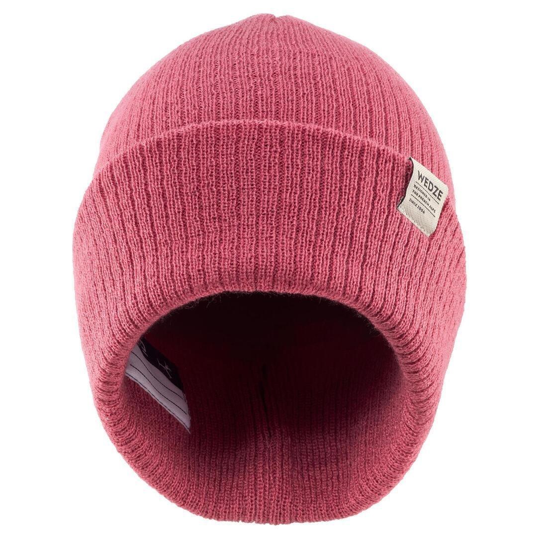 OLD PINK Kids' Skiing Beanie Hat FISHERMAN 500, , large image number 8