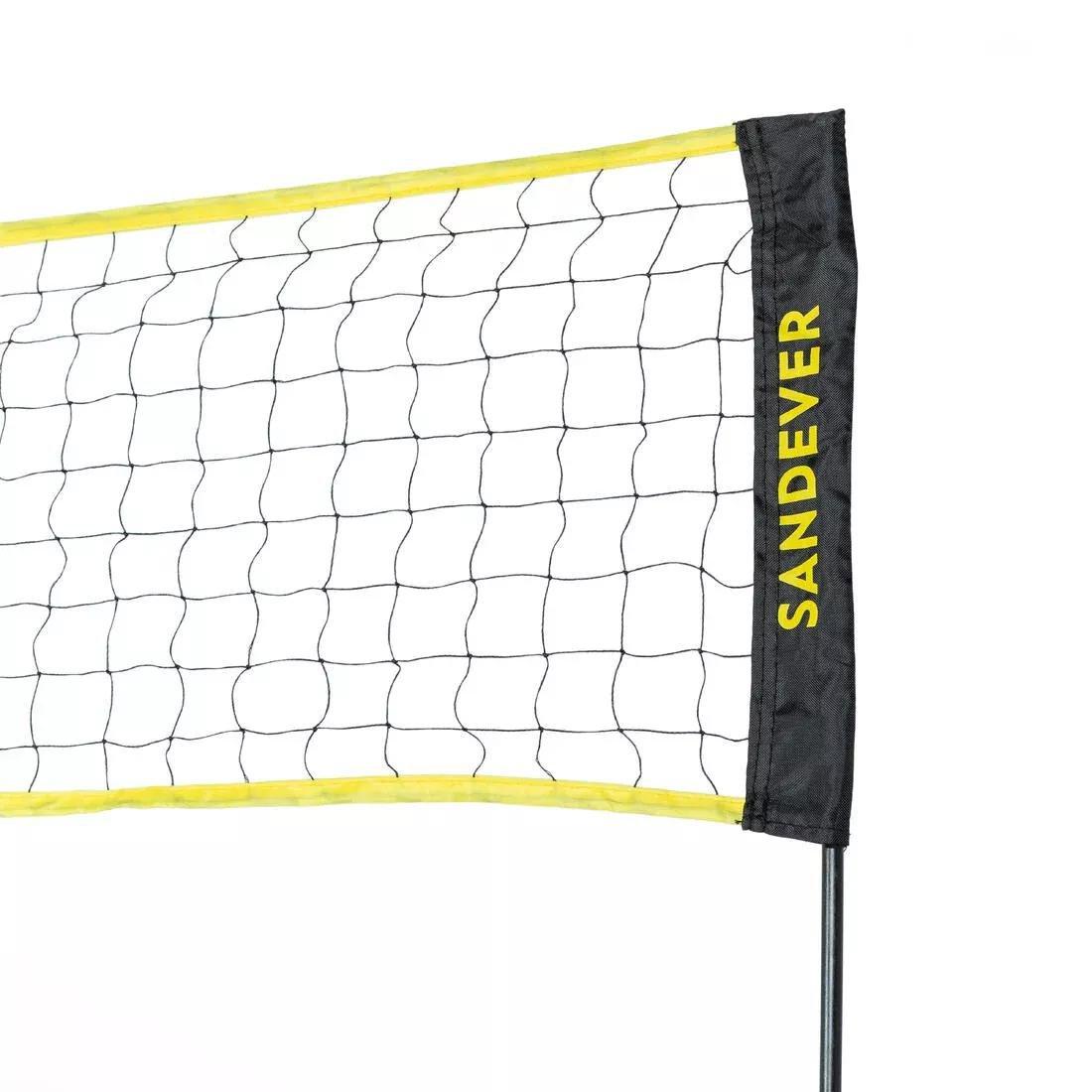 LEMON YELLOW Beginner Beach Sports Set (Net and Posts) BS100, No Color, large image number 2