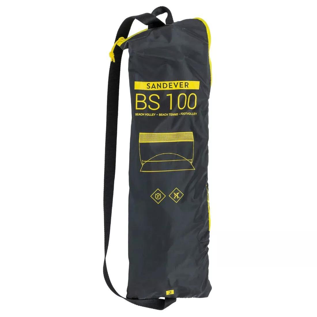 LEMON YELLOW Beginner Beach Sports Set (Net and Posts) BS100, No Color, large image number 6