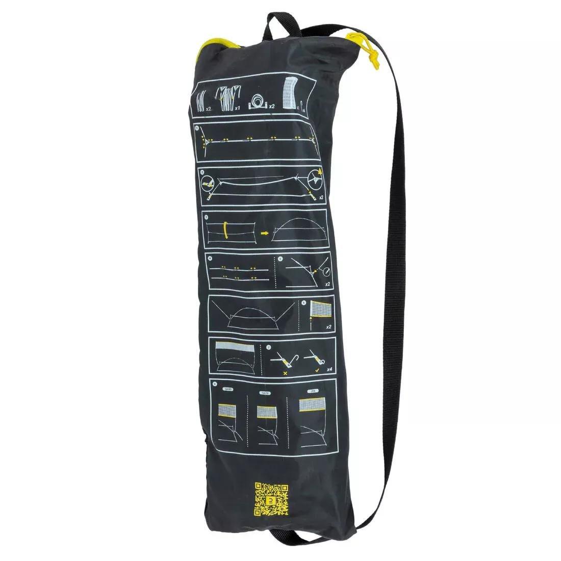 LEMON YELLOW Beginner Beach Sports Set (Net and Posts) BS100, No Color, large image number 7