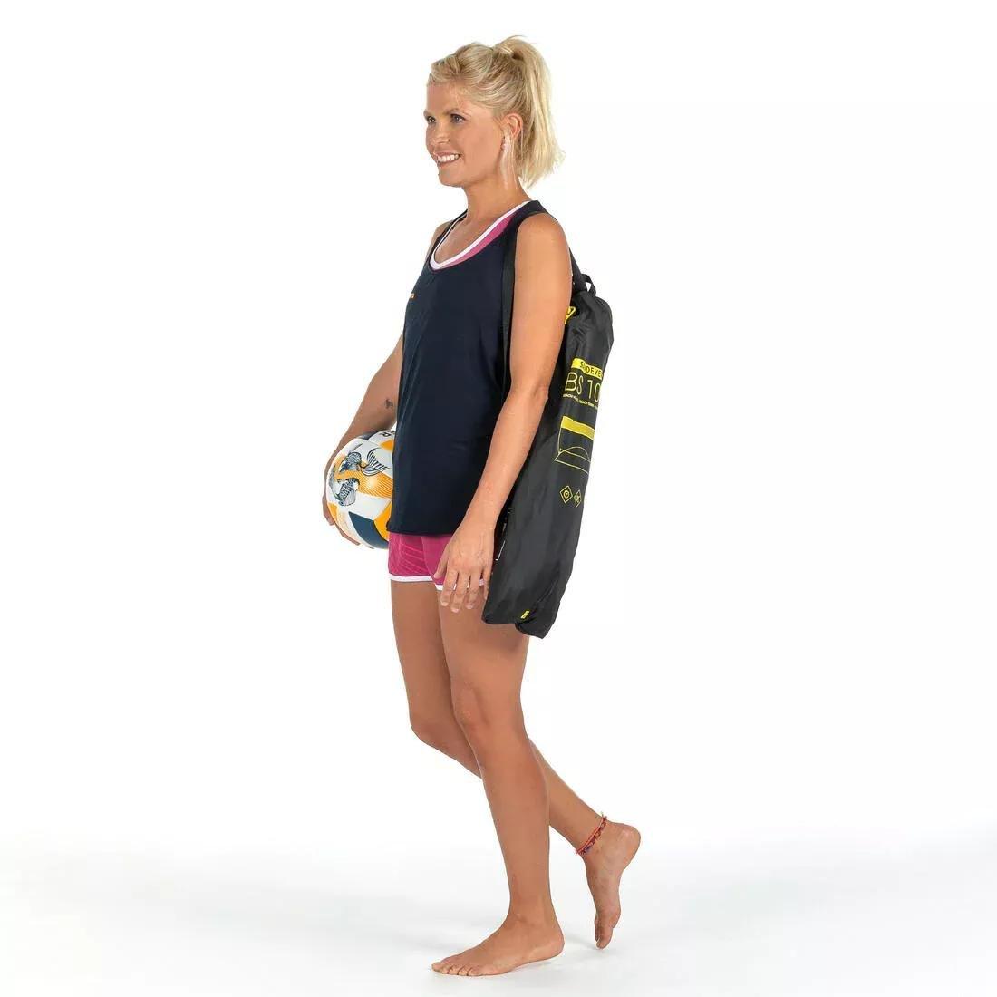 LEMON YELLOW Beginner Beach Sports Set (Net and Posts) BS100, No Color, large image number 9
