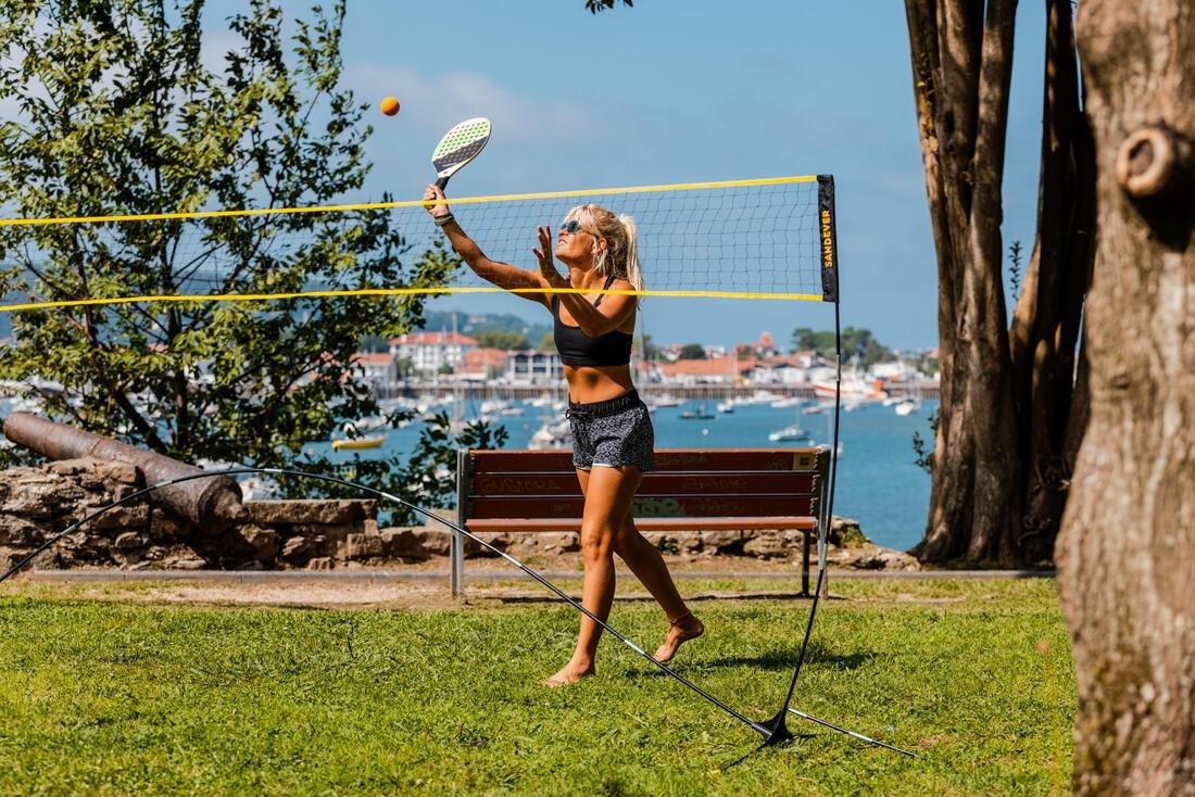 LEMON YELLOW Beginner Beach Sports Set (Net and Posts) BS100, No Color, large image number 14