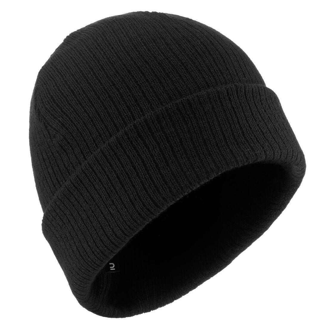 Unisex Fisherman Ski Hat, Black, No Color, large image number 0