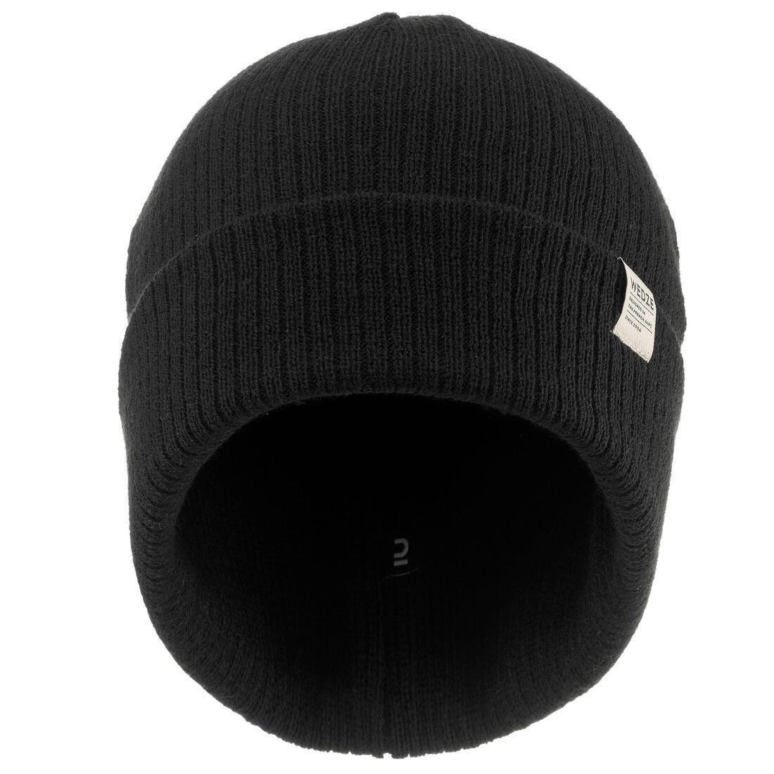 WEDZE - Unisex Fisherman Ski Hat, Black