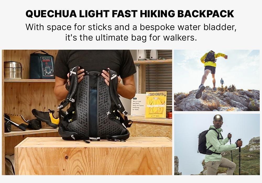 Ultra-Light Fast Hiking Backpack 17L - Fh500, Black, No Color, large image number 15