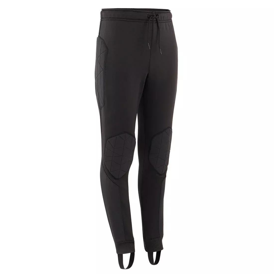 BLACK Kids' Goalkeeper Bottoms F100 - Black, , large image number 0
