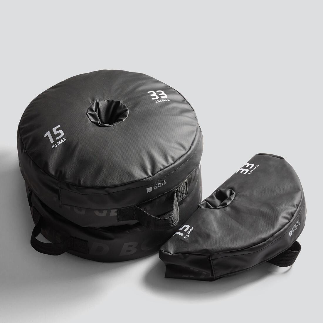 BLACK Punching Bag Stand Fillable Weight - 15kg, No Color, large image number 2