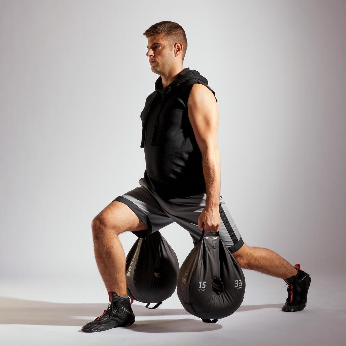BLACK Punching Bag Stand Fillable Weight - 15kg, No Color, large image number 7