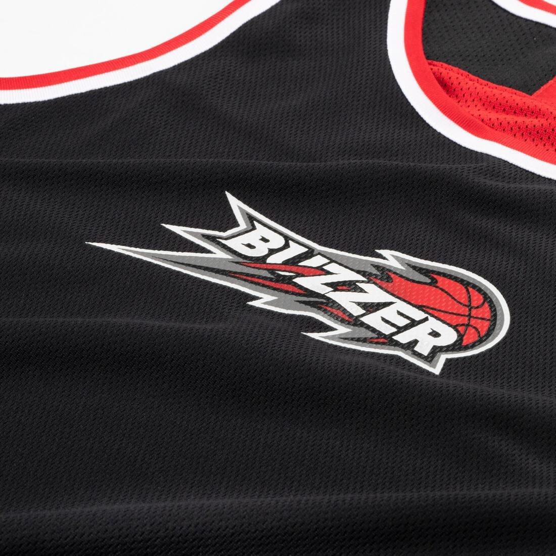 Kids' Reversible Sleeveless Basketball T-Shirt / Jersey T500R, black, No Color, large image number 2