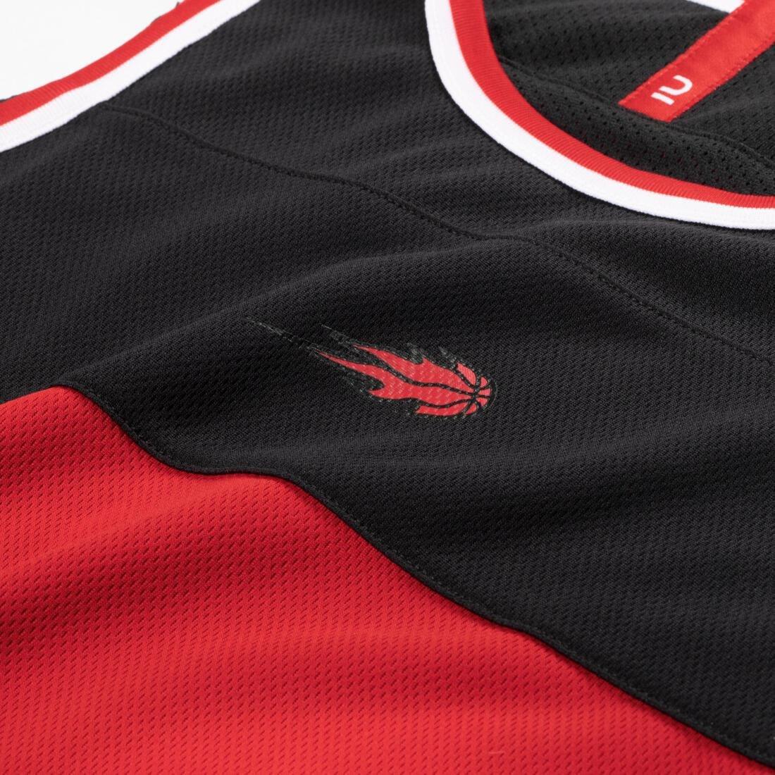 Kids Unisex Reversible Sleeveless Basketball T-Shirt / Jersey - T500R, Black, No Color, large image number 3