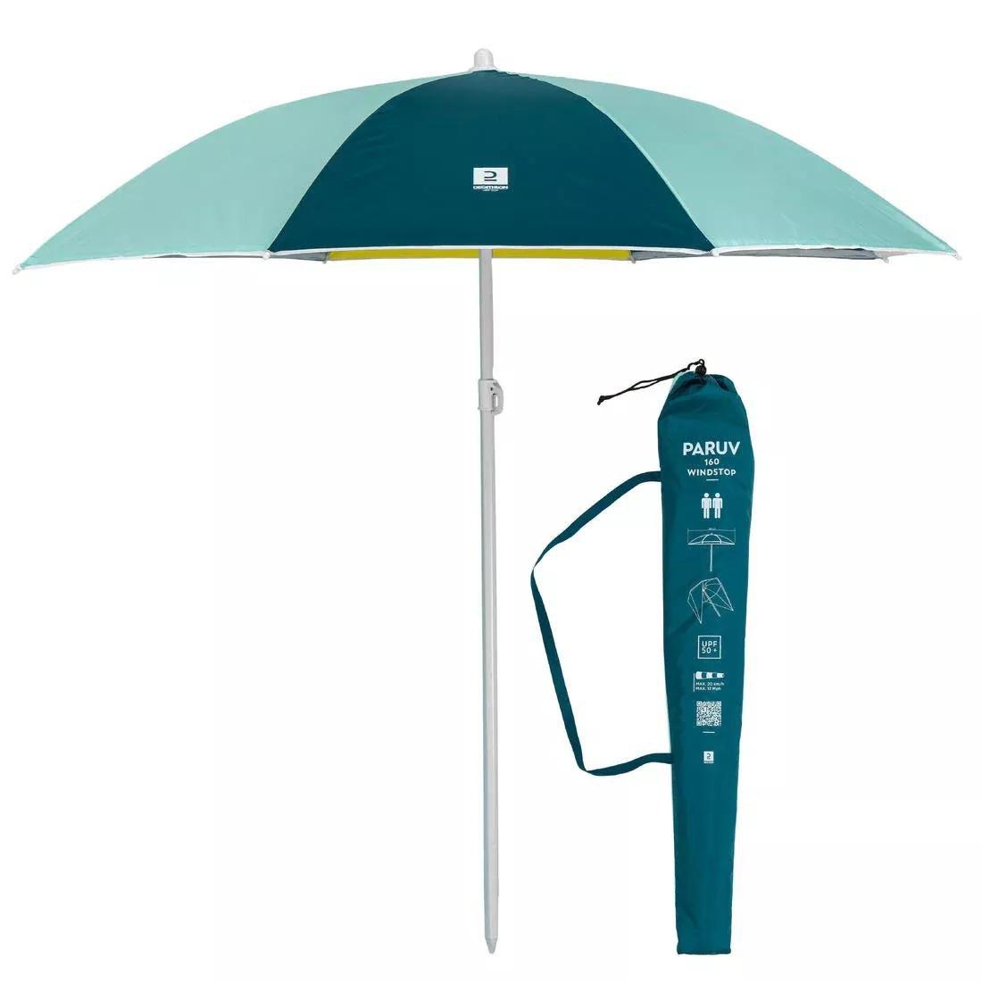Parasol 2 Person Upf50 Paruv Windstop, Blue, No Color, large image number 0