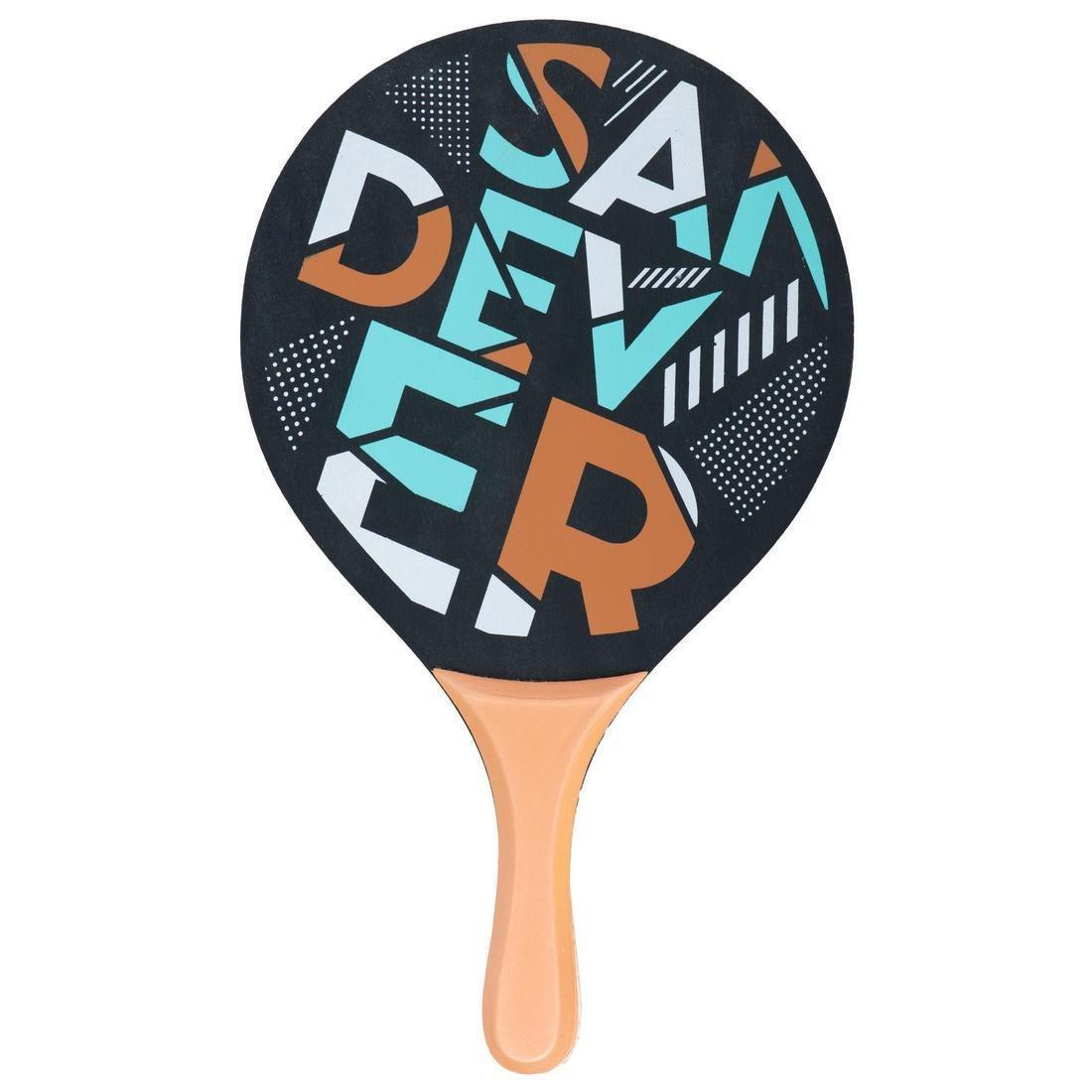 Beach Tennis Woody Set, Black, No Color, large image number 10