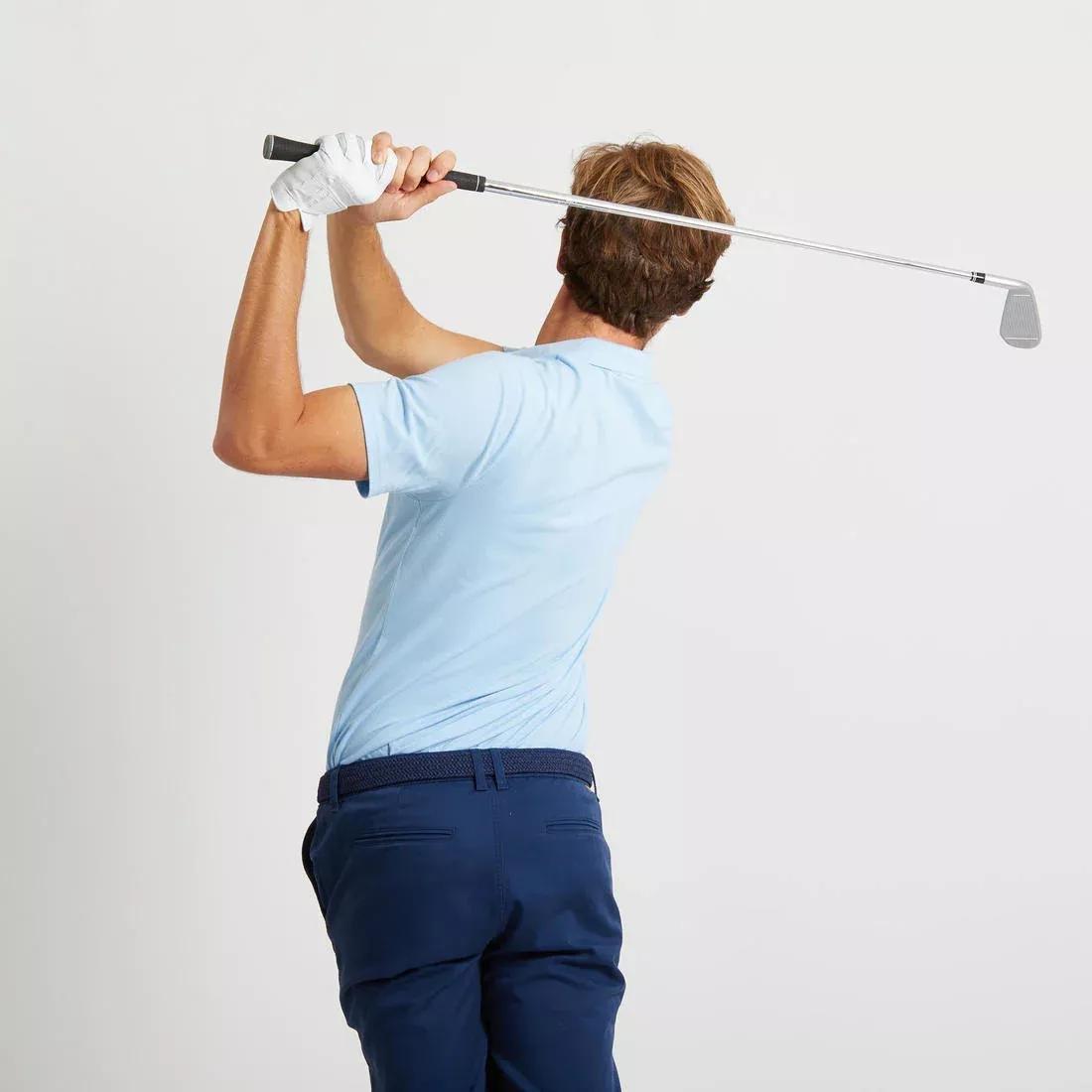 Men golf short-sleeved polo shirt - MW500, Blue, , large image number 3