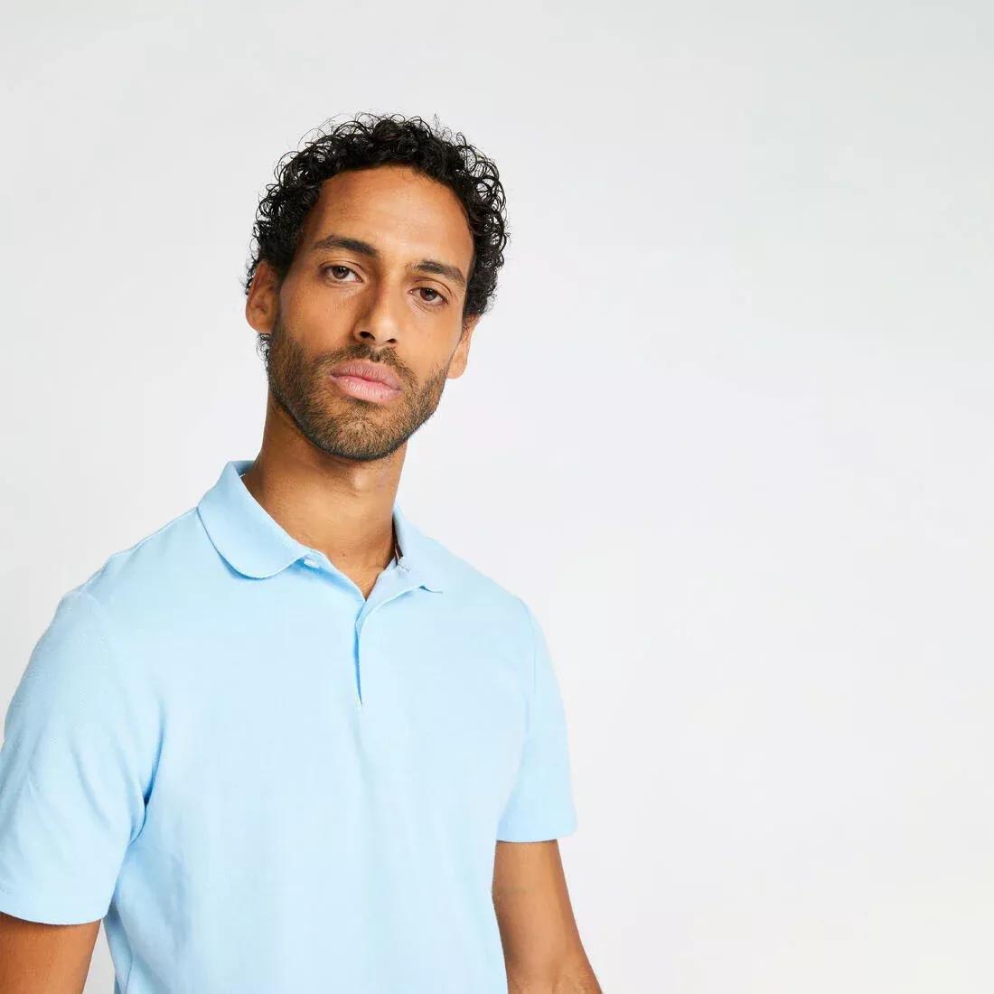 Men golf short-sleeved polo shirt - MW500, Blue, , large image number 13