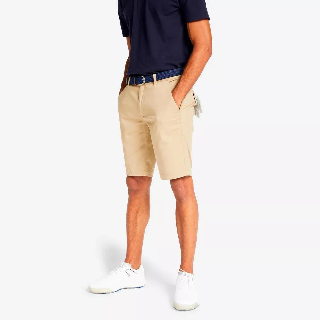 Mens Golf Shorts Mw500, Sand, , large image number 1