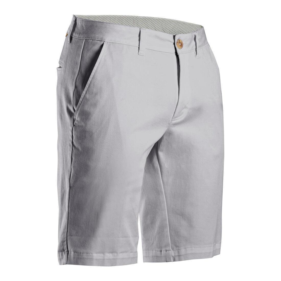 Men Golf Shorts - MW500, Grey, No Color, medium