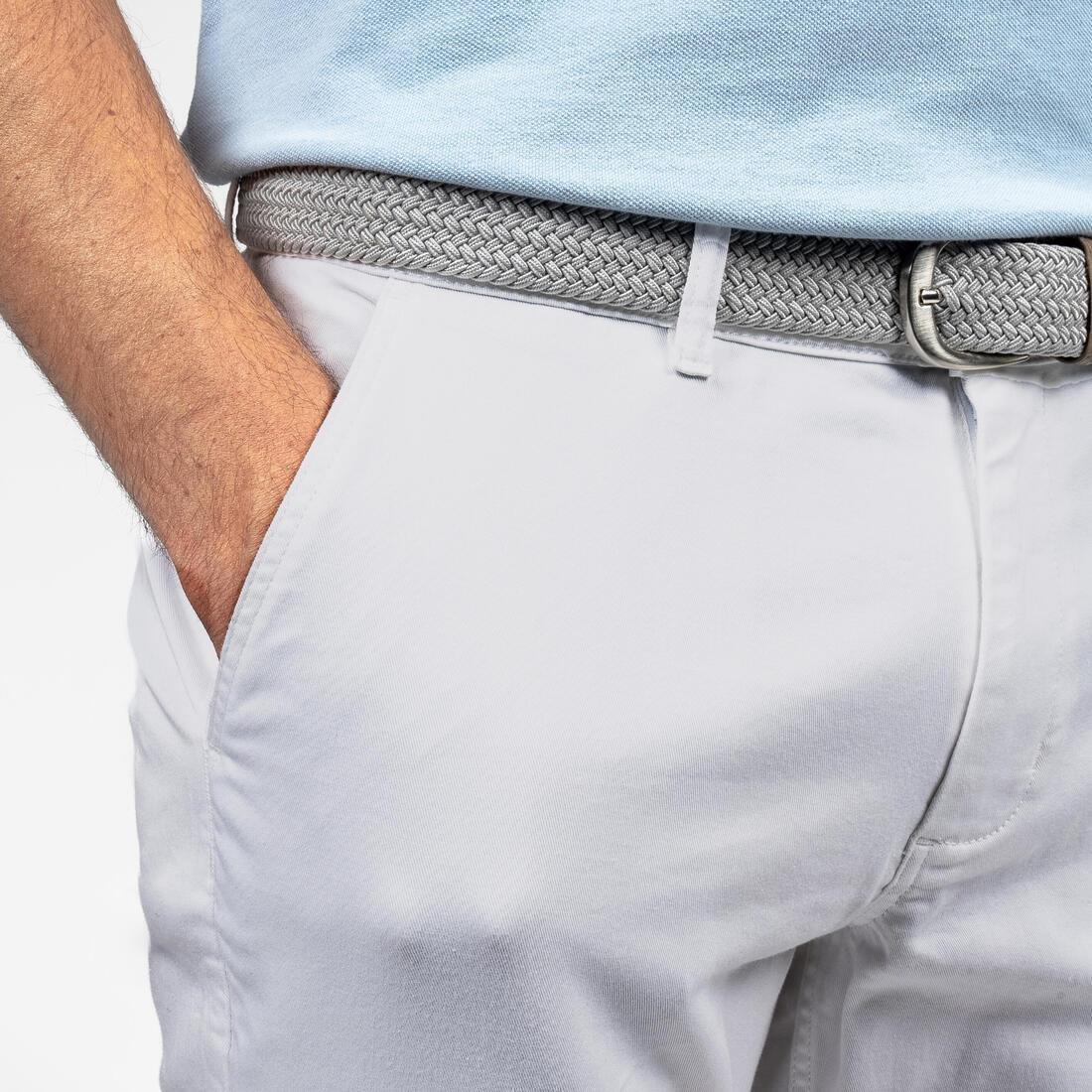 HONEY YELLOW Men's golf cotton chino shorts - MW500, , large image number 2