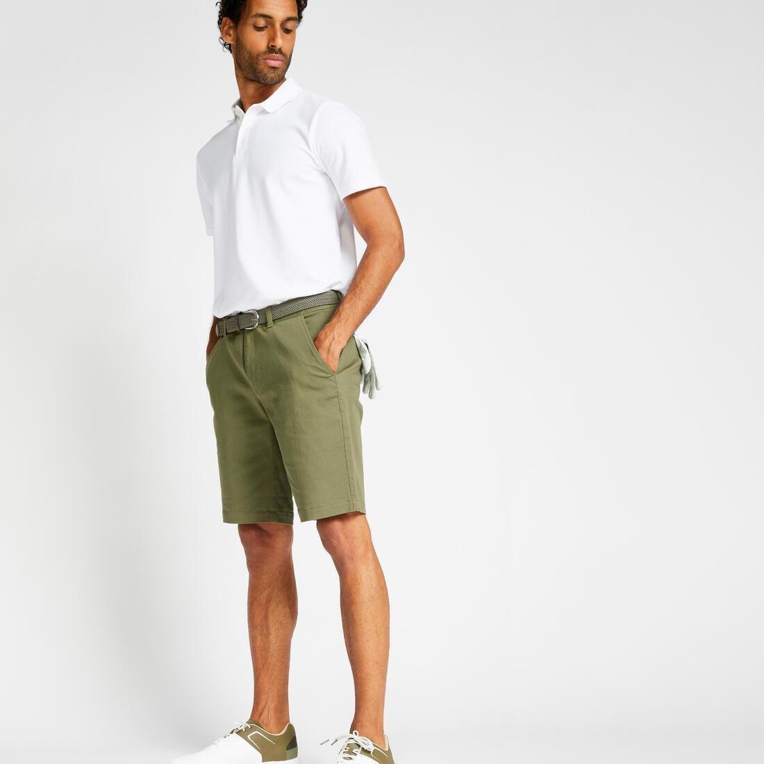 HONEY YELLOW Men's golf cotton chino shorts - MW500, , large image number 6