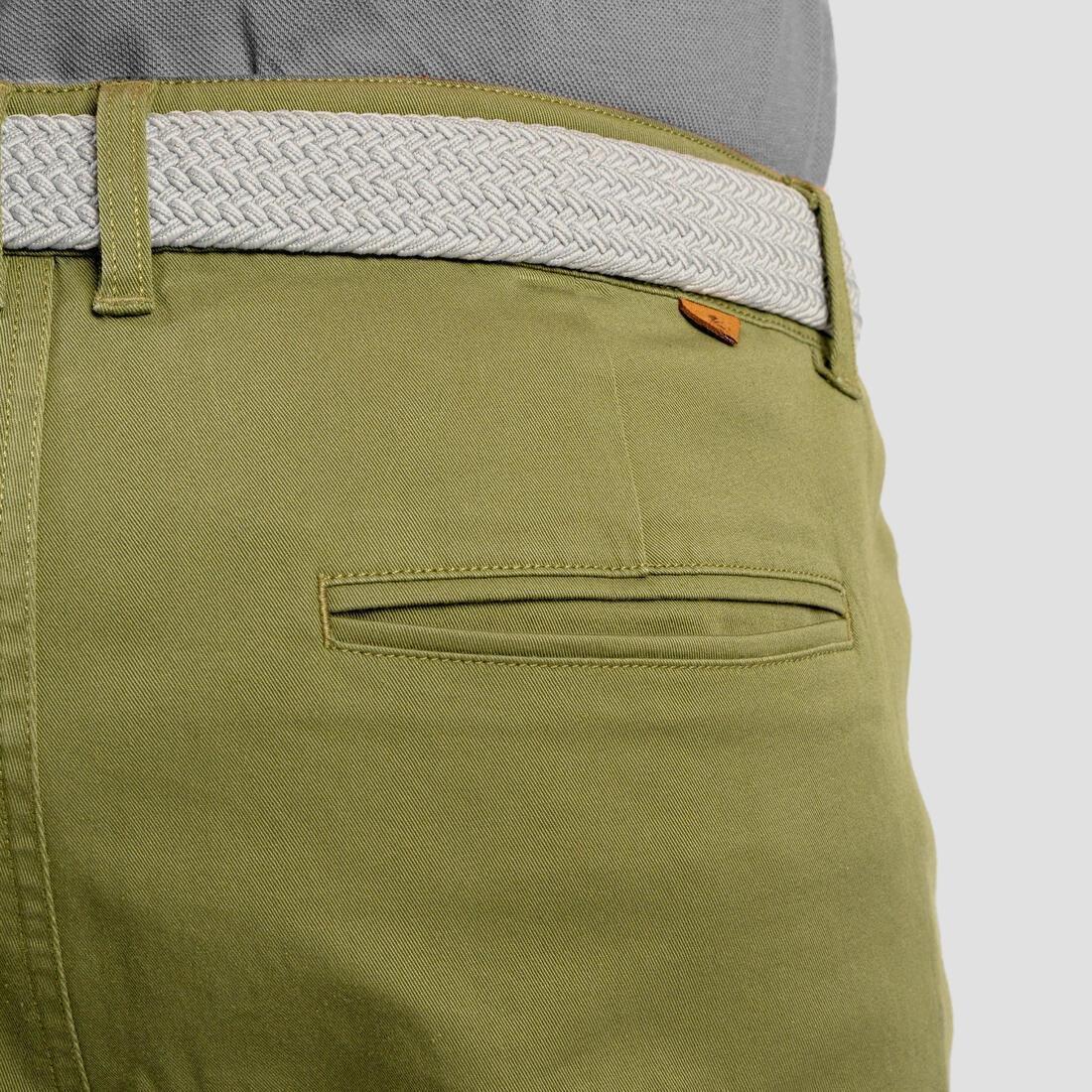 HONEY YELLOW Men's golf cotton chino shorts - MW500, , large image number 8