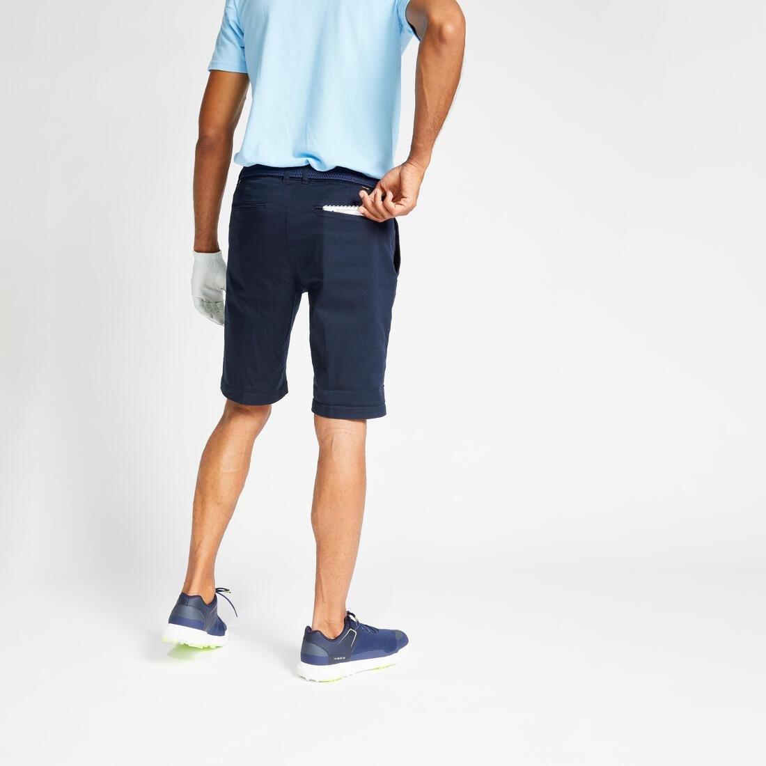 HONEY YELLOW Men's golf cotton chino shorts - MW500, , large image number 10