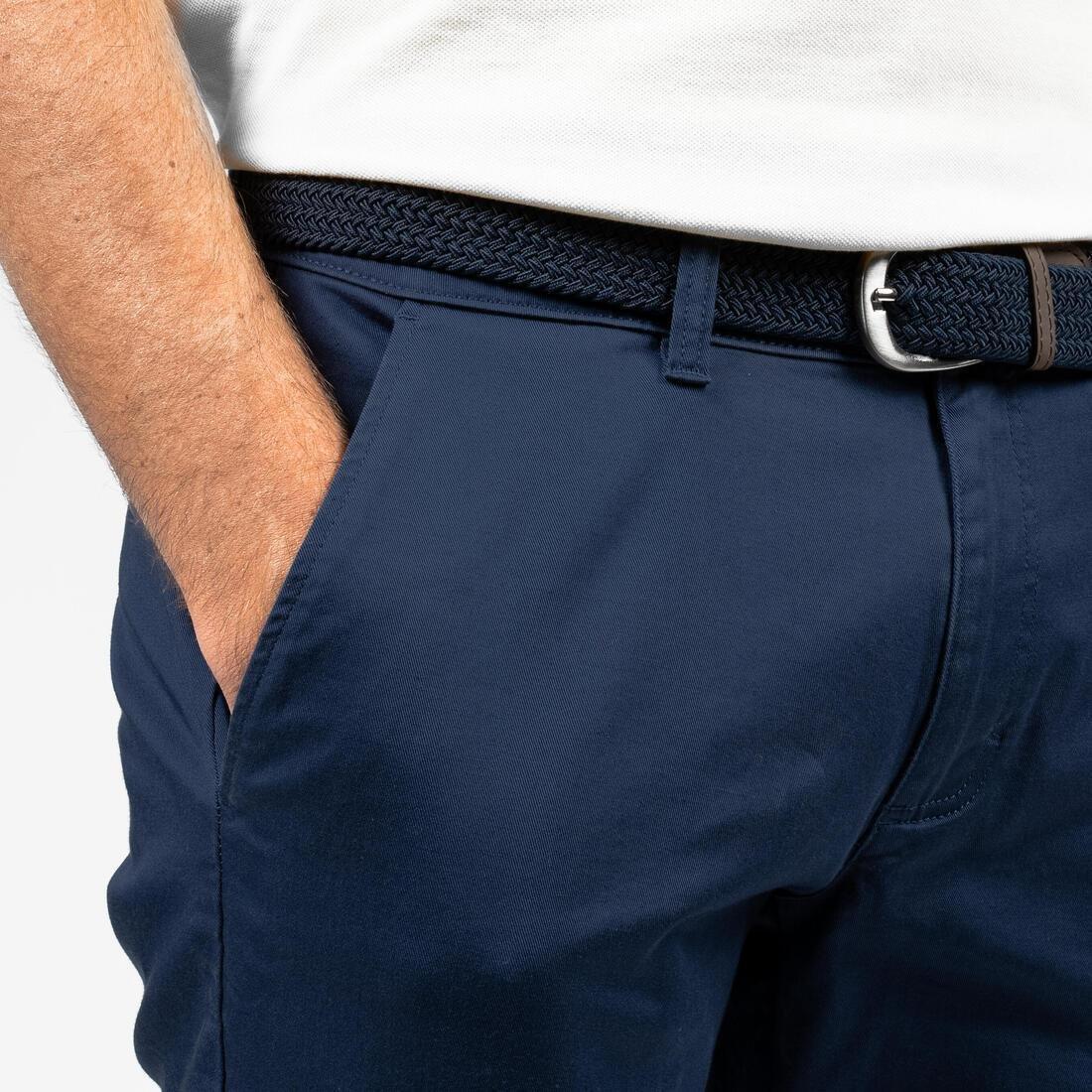HONEY YELLOW Men's golf cotton chino shorts - MW500, , large image number 11